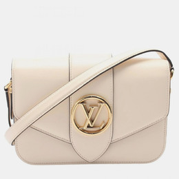Louis Vuitton Pont 9 Pont Neuf Ivory Leather Shoulder Bag 1167939