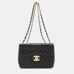 Chanel Black Lambskin Flap Shoulder Bag 1167612