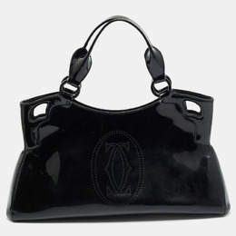 Cartier Black Patent Leather Small Marcello De Cartier Bag 1165817
