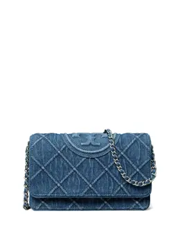 Tory Burch Fleming Soft denim chain cross body bag 22928733