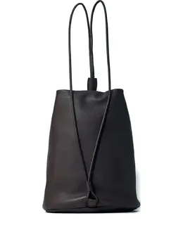 The Row Joe pebble-grain drawstring backpack 30356819