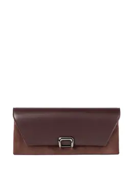Brunello Cucinelli contrasting-flap clutch bag 30468579