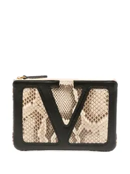Valentino Garavani Viva Superstar leather clutch bag 30572779