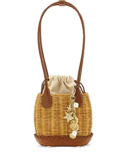 Self-Portrait woven basket bag 30849084