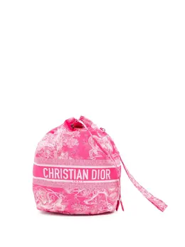Christian Dior 2022 DiorTravel Sauvage Toile De Jouy Technical Fabric Pouch bucket bag 30920575