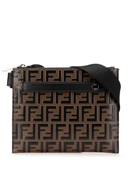 Fendi 2010-2025 FF 1974 Embossed Leather crossbody bag 30923444
