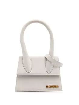 Jacquemus 2019-2025 Croc Embossed Calfskin Le Chiquito Moyen satchel 30925407