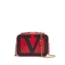 Valentino Garavani-Belt Bags Rosso Nero-Donna 52056331583828