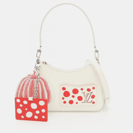Louis Vuitton Yayoi Kusama Marellini White Red Epi Leather Shoulder Bag 1168007