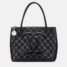 Chanel Black Caviar Medallion Tote 1168979