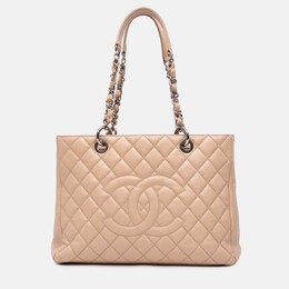 Chanel Beige Caviar Grand Shopping Tote 1168610