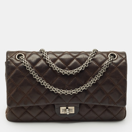 Chanel Choco Brown Quilted Iridescent Leather 226 Reissue 2.55 Flap Bag 1166969