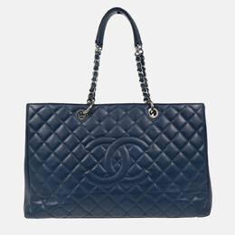Chanel GST XL Blue Calfskin Grand Shopping Tote Bag 1168800
