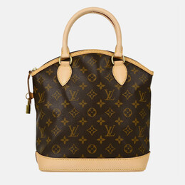 Louis Vuitton Lockit Brown Monogram Canvas Top Handle Bag 1168743