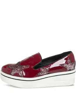 Stella McCartney patent-leather platform sneakers 30336037