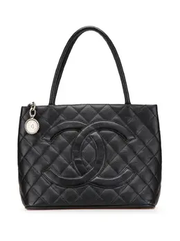 Chanel 2000-2002 Caviar Medallion tote bag 30943975