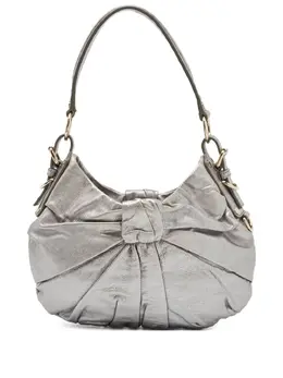 Saint Laurent bow-detail leather shoulder bag 30365647