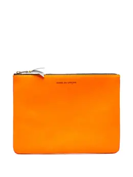 Comme des Garçons logo-print clutch bag 30744314