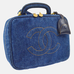 Chanel Timeless Vanity Indigo Denim Top Handle Bag 1168827