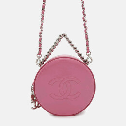 Chanel Round Pink Patent Leather Shoulder Bag 1170081