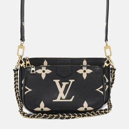 Louis Vuitton Multi Pochette Accessoires Black Monogram Empreinte Shoulder Bag 1170028