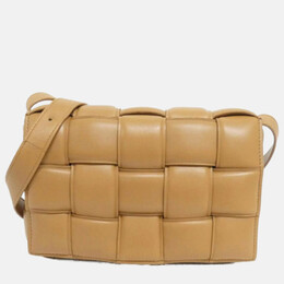 Bottega Veneta Beige Intrecciato Leather Shoulder Bag 1170018
