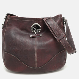 Gucci Dark Burgundy Leather Charlotte Crossbody Bag 1169872