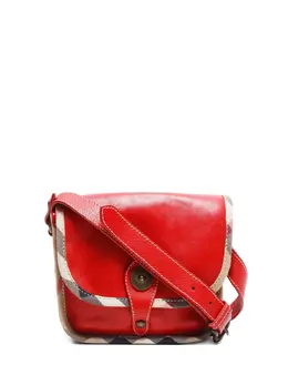 Burberry 2005 Nova Check-print trim shoulder bag 30803986