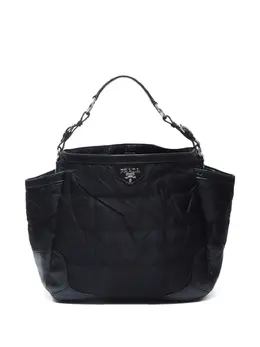 Prada 2000-2020s quilted panelled shoulder bag 30400018