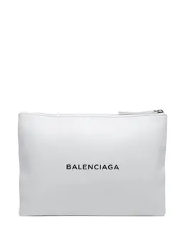 Balenciaga 2015-2024 logo-print clutch bag 30899272