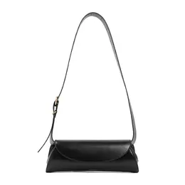 Jil Sander-Black Leather Cannolo Bag-Donna 52072087191892