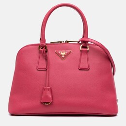 Prada Pink Medium Saffiano Lux Promenade Satchel 1170449