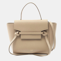Celine Beige Nano Grained Calfskin Belt Bag 1170190