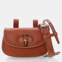 Gucci Bamboo 1947 Mini Brown Calfskin Leather Waist Bag 1169570