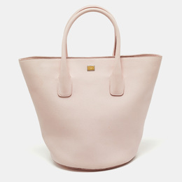 Dolce & Gabbana Pink Leather Miss Alma Bucket Tote 1169362
