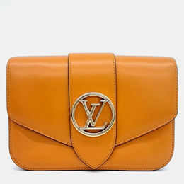 Louis Vuitton Orange Leather Pont Neuf Soft MM bag 1170848