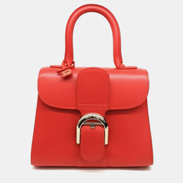 Delvaux Red Leather Briand Mini Box bag 1170864