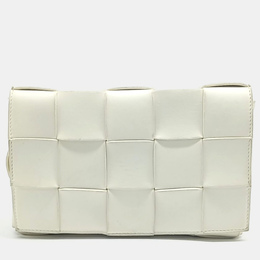 Bottega Veneta White Leather Cassette Bag 1170709