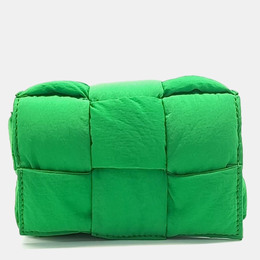 Bottega Veneta Green Fabric Candy Padded Tech Cassette Bag 1170690