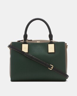 Темно-зеленая сумка Chris среднего размера со съемным ремнем через плечо DKNY, темно-зеленый 755404633032 | verde oscuro