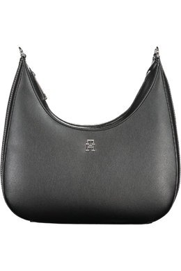 Сумка женская Tommy Hilfiger с ремешком, черный / серебряный 30859 | nero