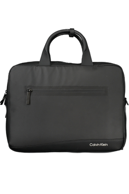 Портфель-рюкзак мужской Calvin Klein с логотипом бренда текстильный, черный 26049 | nero