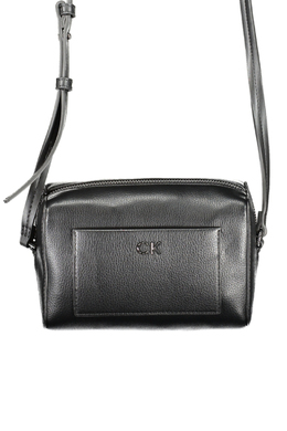 Женская сумка Calvin Klein кросс-боди с карманом и монограммой, черный 30949 | nero