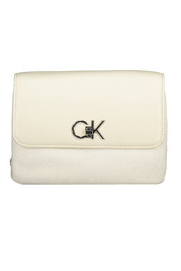Женская сумка Calvin Klein кросс-боди комбинированная с принтом, белый 30806 | beige