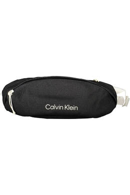 Мужская сумка Calvin Klein поясная текстильная с логотипом, черный 19038 | nero