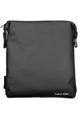 Сумка мужская Calvin Klein с широким ремешком, черный / серебряный 26035 | nero