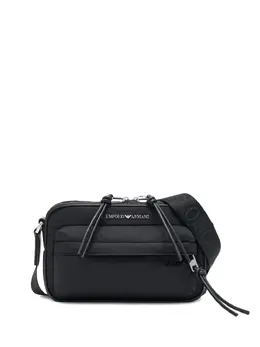 Emporio Armani logo-plaque crossbody messenger bag 30935687