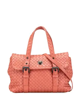 Bottega Veneta 2012-2025 Leather Intrecciato Flap satchel 30971171