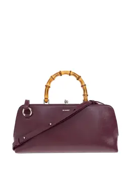 Jil Sander bamboo-handle leather tote bag 30809164