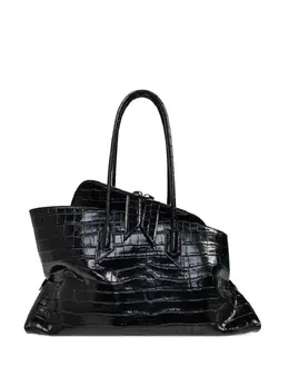 The Attico crocodile-effect tote bag 30809080